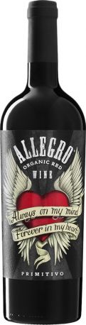 Вино Mare Magnum Primitivo Allegro Organic красное сухое 0.75 л 14%