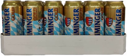Упаковка пива Memminger Gold светлое фильтрованное 5.3 % 0.5 л х 24 шт