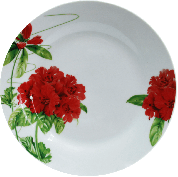 Тарелка обеденная Milika Geranium круглая 18 см