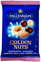 Упаковка драже Millennium Golden Nuts Ассорти 100 г х 23 шт Упаковка драже Millennium Golden Nuts Ассорти 100 г х 23 шт