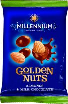 Упаковка драже Millennium Golden Nuts миндаль в молочном шоколаде 50 г х 40 шт