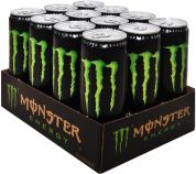 Упаковка безалкогольного энергетического сильногазированного напитка Monster Energy 355 мл х 12 банок Упаковка безалкогольного энергетического сильногазированного напитка Monster Energy 355 мл х 12 банок