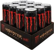 Упаковка безалкогольного энергетического сильногазированного напитка Monster Fury Energy 355 мл х 12 банок Упаковка безалкогольного энергетического сильногазированного напитка Monster Fury Energy 355 мл х 12 банок
