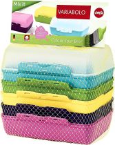 Набор прямоугольных пищевых контейнеров Emsa Variabolo 6 шт Набор прямоугольных пищевых контейнеров Emsa Variabolo 6 шт