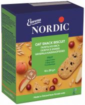Упаковка галета из овса Nordic с фруктами 300 г х 6 шт Упаковка галета из овса Nordic с фруктами 300 г х 6 шт