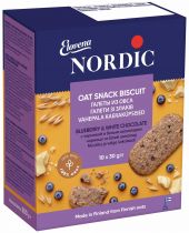 Упаковка галета из овса Nordic с черникой и белым шоколадом 300 г х 6 шт Упаковка галета из овса Nordic с черникой и белым шоколадом 300 г х 6 шт