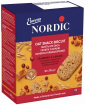 Упаковка галета из овса Nordic с клюквой и карамелью 300 г х 6 шт Упаковка галета из овса Nordic с клюквой и карамелью 300 г х 6 шт