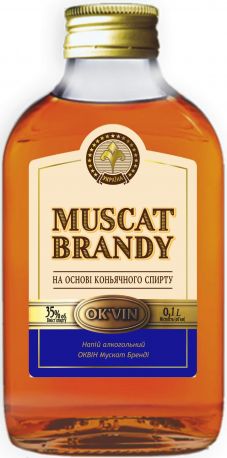Напиток алкогольный OK'VIN Muscat Brandy 0.1 л 35%