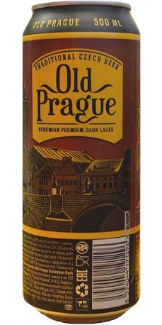 Пиво Old Prague Bohemian Dark Lager темное фильтрованное 4.4% 0.5 л
