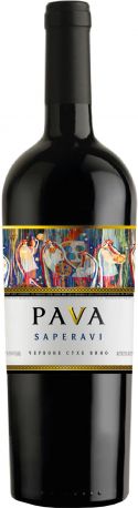 Вино PAVA Saperavi красное сухое 0.75 л 9-13%