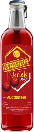 Упаковка слабоалкогольного напитка Полтавпиво Gaiser Kriek Мах светлое фильтрованное 5.5% 0.42 л х 12 бутылок
