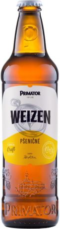 Упаковка пива Primator Weizenbier светлое нефильтрованное 4.8% 0.5 л x 20 шт