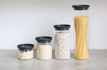 Банка Brabantia с крышкой 300 мл Темно-серая - Фото 3