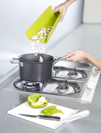 Разделочная доска Joseph Joseph Chop2pot 38х21х1.5 см Красная - Фото 4