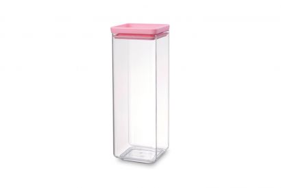 Банка для сыпучих продуктов Brabantia квадратная 2.5 л Розовая - Фото 1