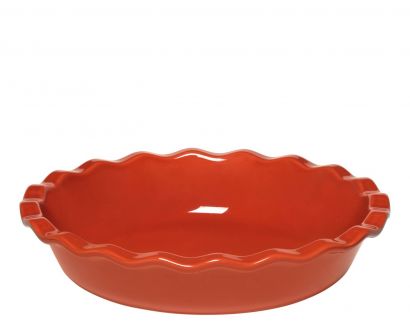 Форма Emile Henry HR Oven Ceramic Natural Chic 26 x 26 x 5.5 см Оранжевая - Фото 1