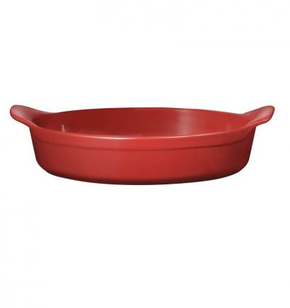 Форма Emile Henry HR Oven Ceramic Natural Chic 34.5 x 23.5 x 6.5 см Красная - Фото 1