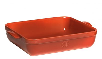 Форма Emile Henry HR Oven Ceramic Ovenware 35 x 25.5 x 7 см Оранжевая - Фото 2
