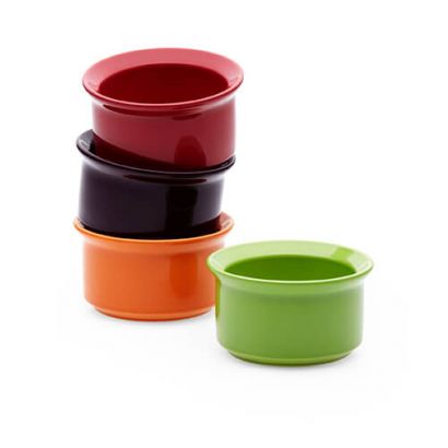 Форма порционная Emile Henry HR Oven Ceramic Natural Chic 9.5 x 9.5 x 5 см Черная - Фото 3