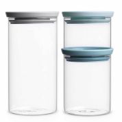 Набор банок для сыпучих продуктов Brabantia 3 шт Набор банок для сыпучих продуктов Brabantia 3 шт