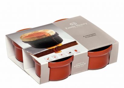 Набор форм Emile Henry HR Oven ceramic Natural Chic из 4 шт Оранжевый - Фото 1