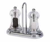 Набор мельниц для соли и перца Peugeot Brasserie Set с подставкой 11 см