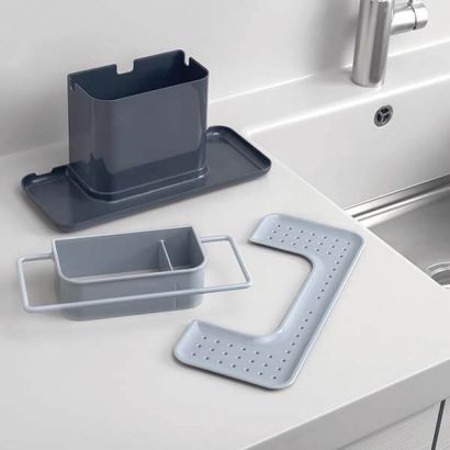 Органайзер для кухонных принадлежностей JOSEPH JOSEPH Caddy Large Sink Серый - Фото 3