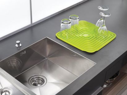 Коврик для сушки посуды JOSEPH JOSEPH Flume Folding Draining Mat Зеленый - Фото 2