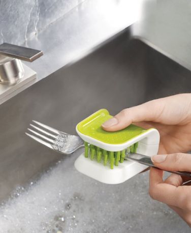 Щетка для мытья ножей и столовых приборов Joseph Joseph Blade Brush Зеленая - Фото 4