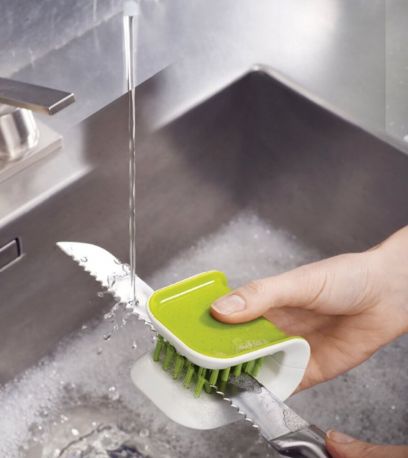Щетка для мытья ножей и столовых приборов Joseph Joseph Blade Brush Зеленая - Фото 3