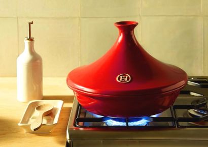 Таджин Emile Henry Flame ceramic 32 см Оранжевый - Фото 2