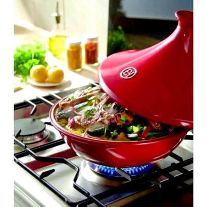 Таджин Emile Henry Flame ceramic 32 см Красный - Фото 3