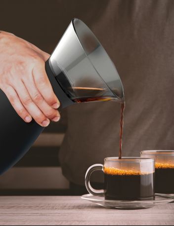 Набор для заваривания кофе Asobu Pour Over 1 л с термосом Черный - Фото 13