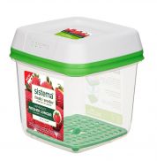 Емкость для хранения овощей и фруктов Sistema Freshworks Green 1.5 л Емкость для хранения овощей и фруктов Sistema Freshworks Green 1.5 л