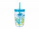 Стакан детский с трубочкой Сontigo Floating Straw Tumbler 470 мл Голубой - Фото 1