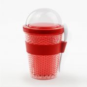 Контейнер для еды Asobu Chill Yo 2 Go 380 мл с ложкой Красный Контейнер для еды Asobu Chill Yo 2 Go 380 мл с ложкой Красный