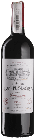 Вино Chateau Grand-Puy-Lacoste 2005 - 0,75 л