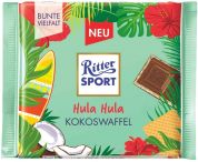 Молочный шоколад Ritter Sport с начинокй кокос-вафля 100 г Молочный шоколад Ritter Sport с начинокй кокос-вафля 100 г