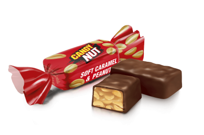 Конфеты глазированные Roshen Candy Nut Карамель с арахисом 1 кг