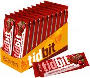 Упаковка шоколадных батончиков Roshen TidBit с начинкой Вишневый брауни 70 г х 20 шт Упаковка шоколадных батончиков Roshen TidBit с начинкой Вишневый брауни 70 г х 20 шт