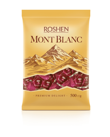Конфеты Roshen Mont Blanc с дробленым миндалем 0.5 кг - Фото 2