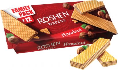 Упаковка вафель Roshen Wafers Орех 216 г х 11 шт