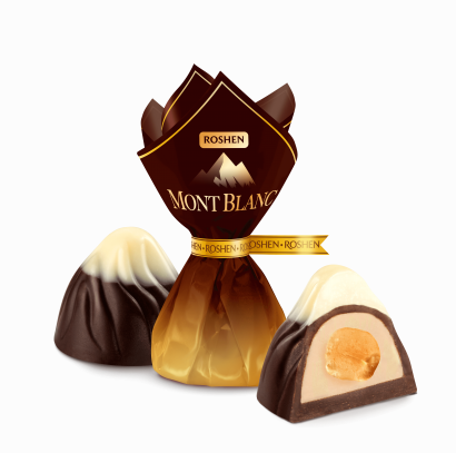 Конфеты Roshen Mont Blanc с цельным лесным орехом 0.5 кг - Фото 1