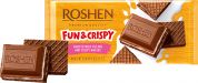 Упаковка шоколада Roshen Молочный с молочной начинкой и вафлей 105 г х 17 шт Упаковка шоколада Roshen Молочный с молочной начинкой и вафлей 105 г х 17 шт