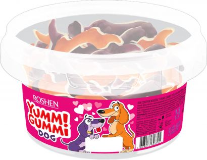 Жевательные конфеты Roshen Yummi Gummi Dog 1.5 кг