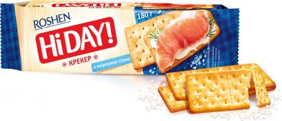 Крекер Roshen HI DAY! с морской солью 180 г