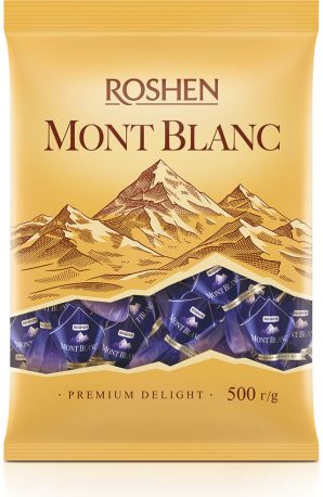Конфеты Roshen Mont Blanc с карамелизированным миндалем 500 г - Фото 2