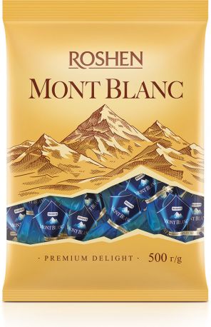 Конфеты Roshen Mont Blanc трехслойное ореховое пралине 500 г - Фото 2