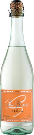 Алкогольный напиток San Mare Pesca со вкусом персика белый сладкий 0.75 л 7.5%