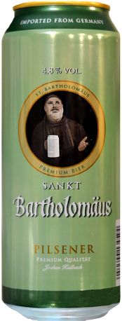 Пиво Sankt Bartolomaus Pilsener светлое фильтрованное 4.8% 0.5 л